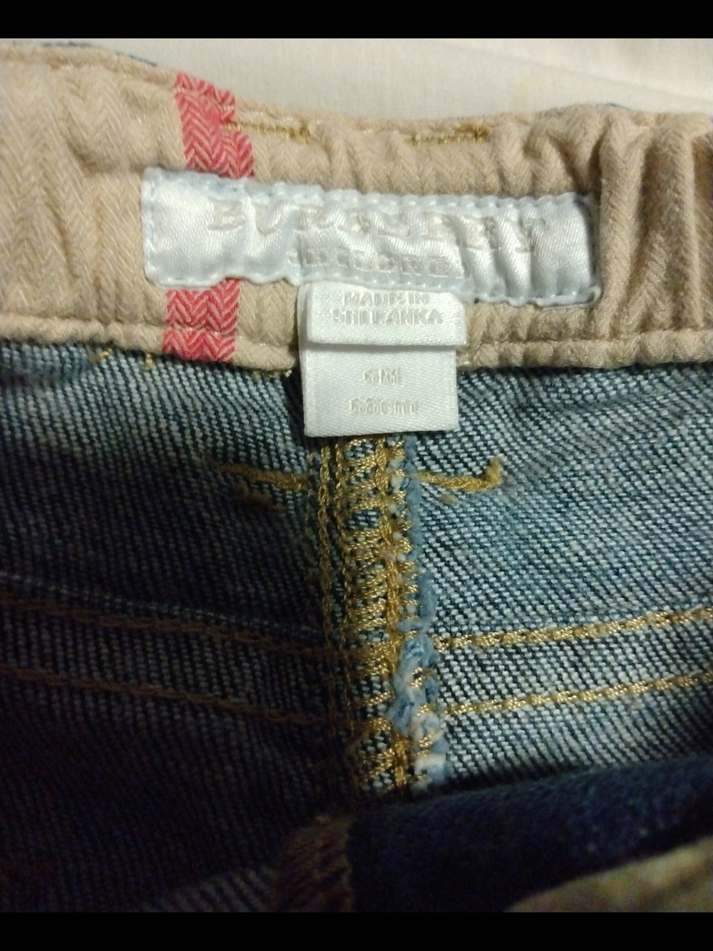 Burberry Blue Denim Jeans & Oshkosh Bgosh Olive Cargo Pants - Picture 4 of 10